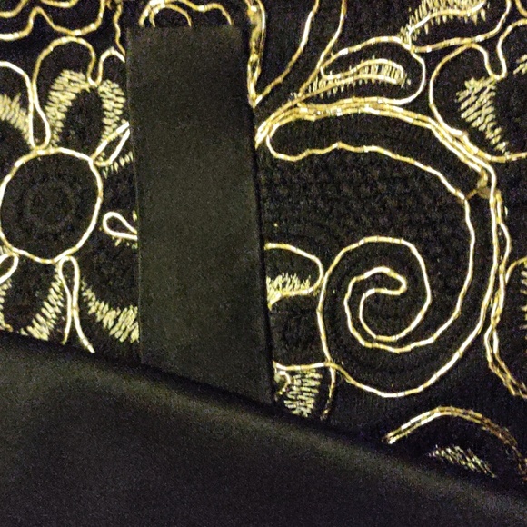 Prelove Man's Barabas Floral Black/Gold Design Blazer Jacket - Picture 14 of 14